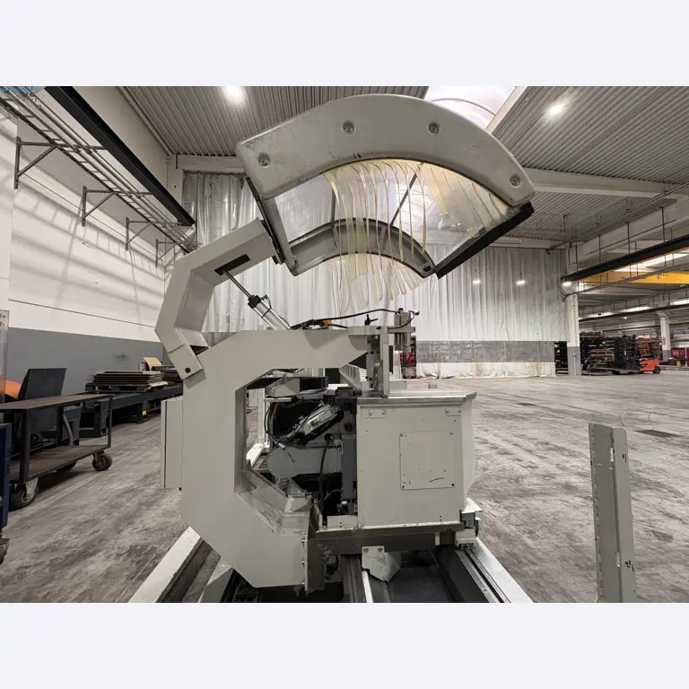 CNC oxy-fuel cutting machine and aluminium double mitre saw-7