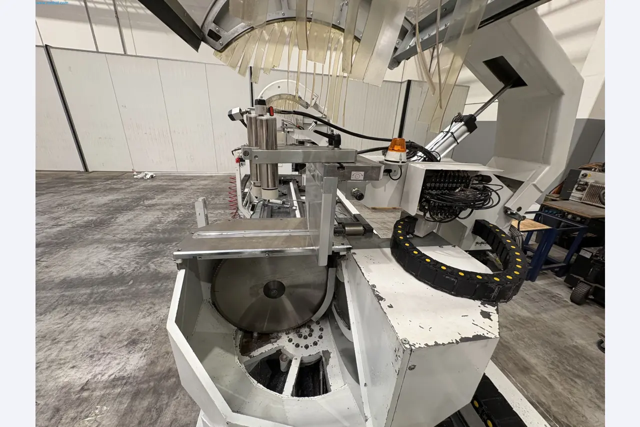 CNC oxy-fuel cutting machine and aluminium double mitre saw-8