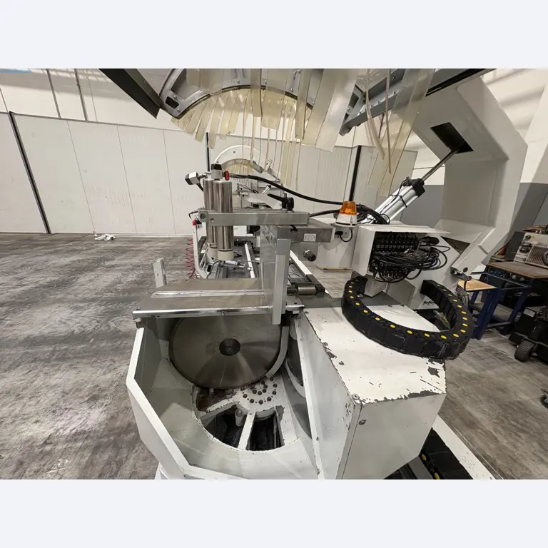 CNC oxy-fuel cutting machine and aluminium double mitre saw-8