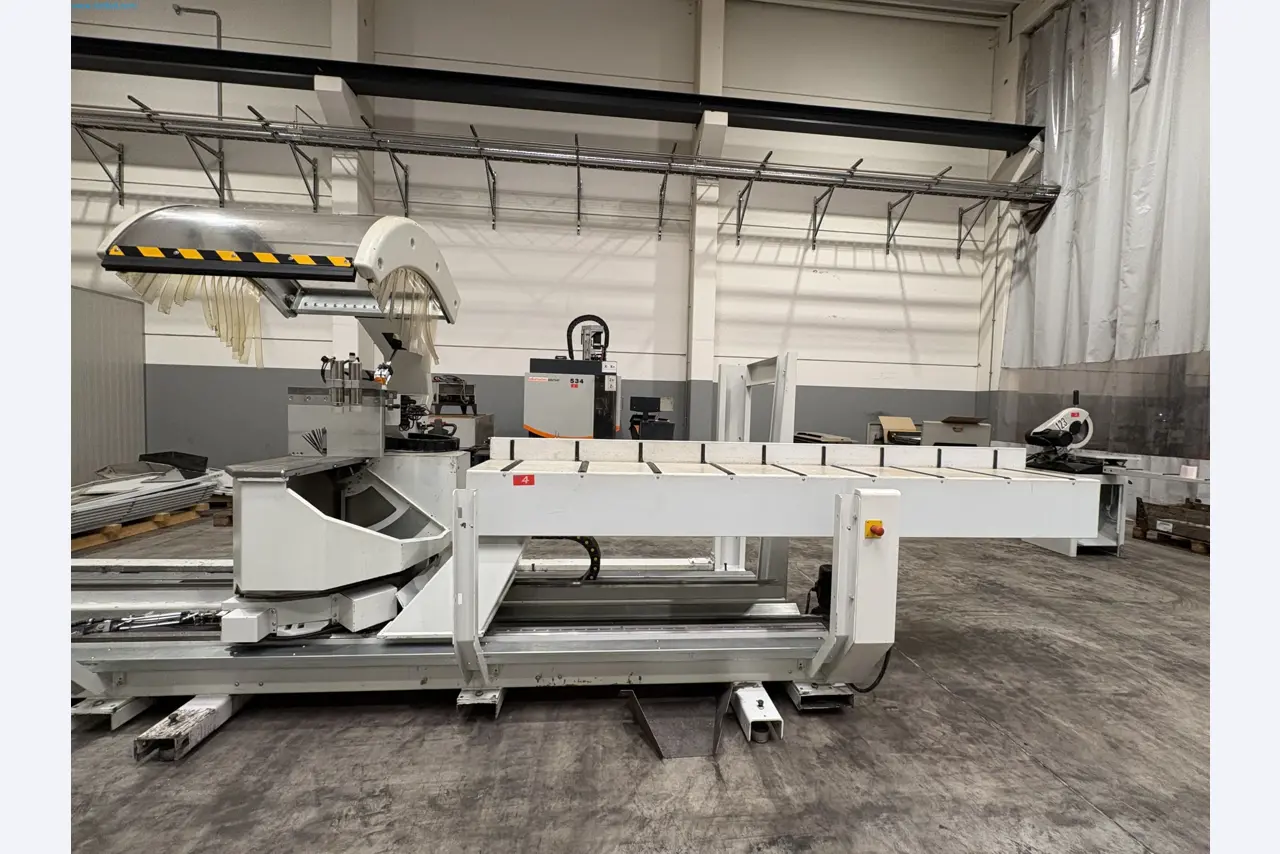 CNC oxy-fuel cutting machine and aluminium double mitre saw-9