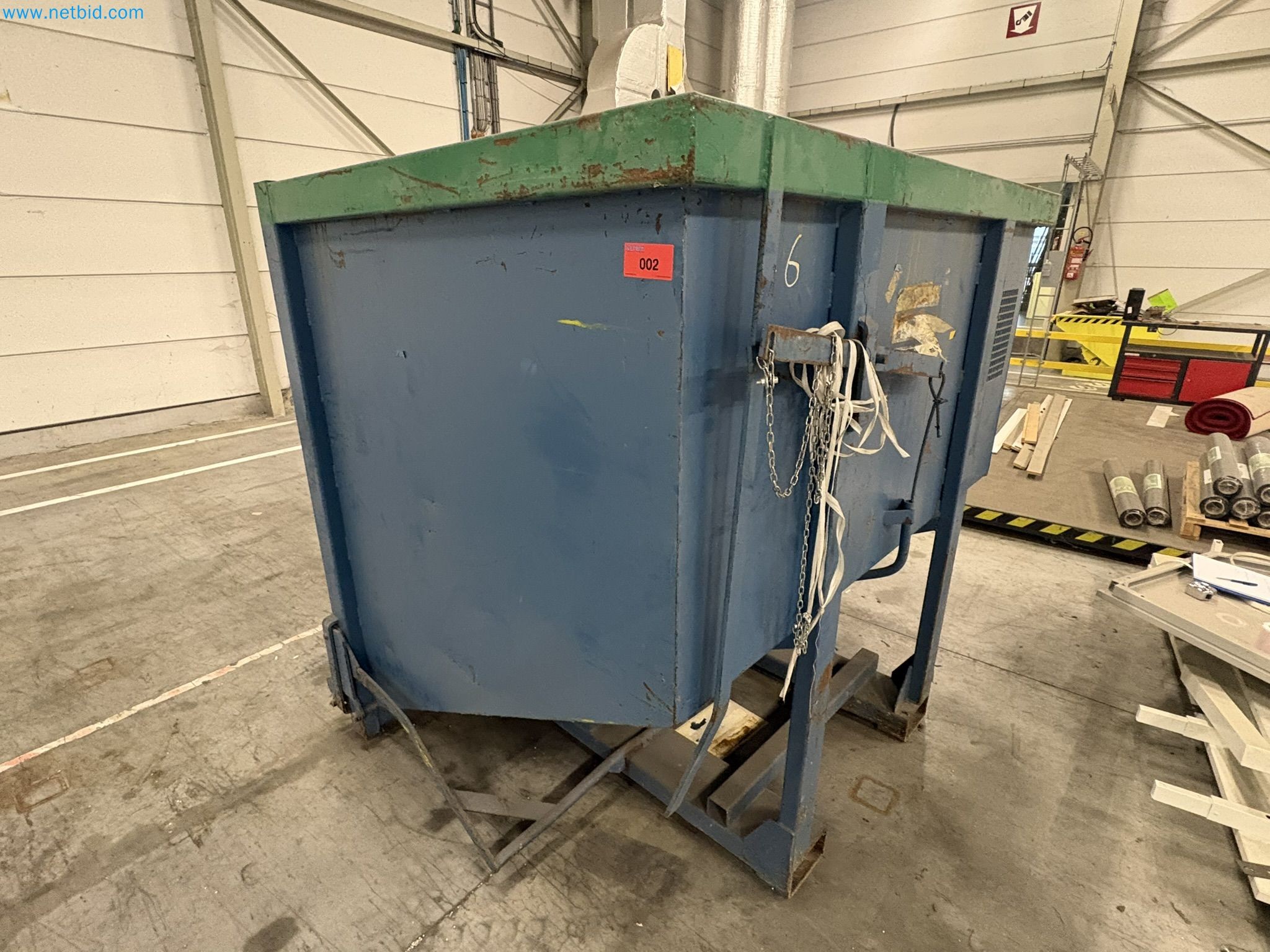 Steel Waste Container – kavel bij NetBid, Comines-Warneton