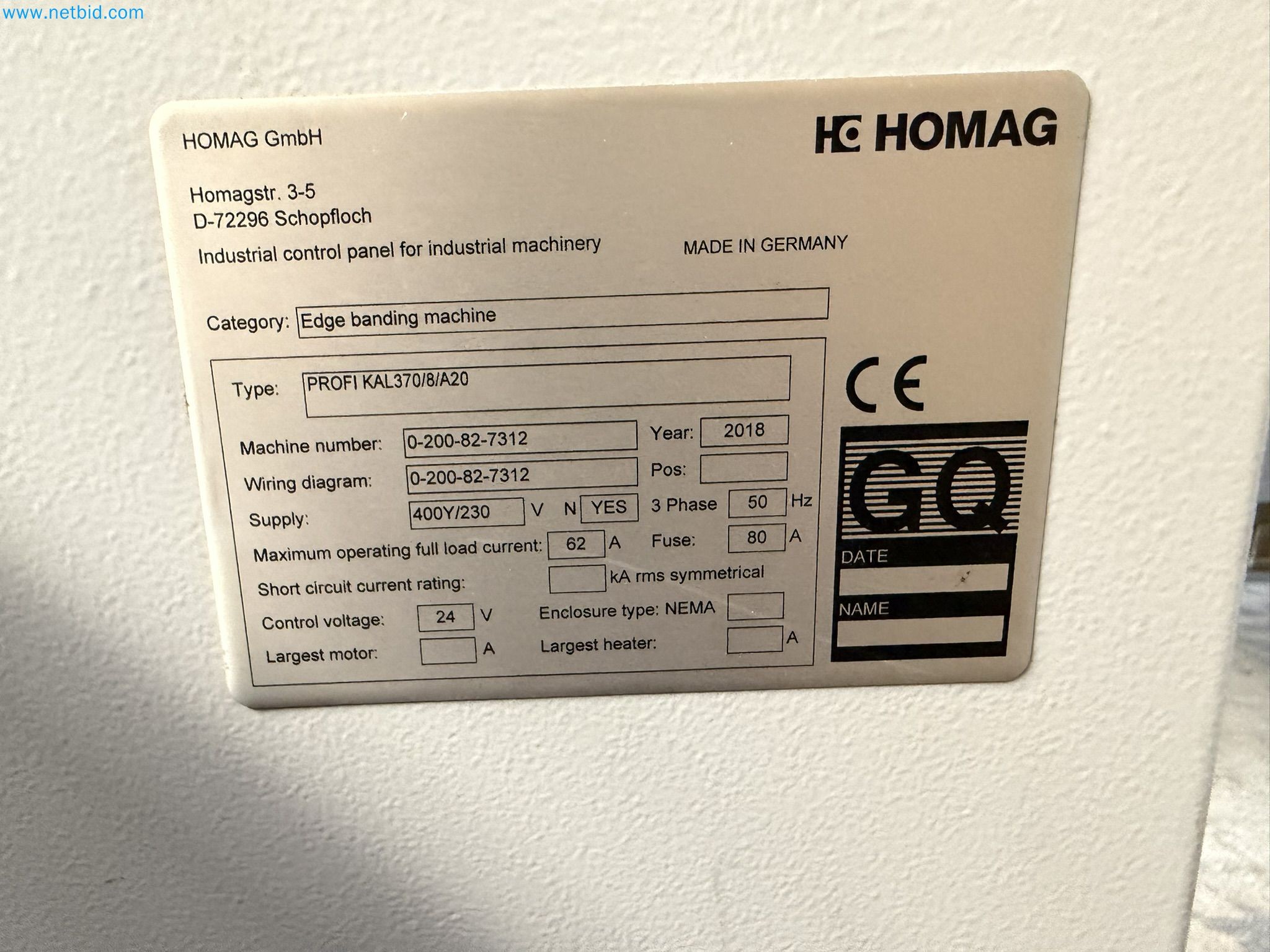 HOMAG KAL370 Edge Banding Machine with Workpiece Return System-2