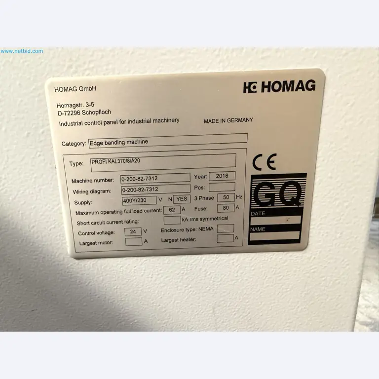 HOMAG KAL370 Edge Banding Machine with Workpiece Return System-2