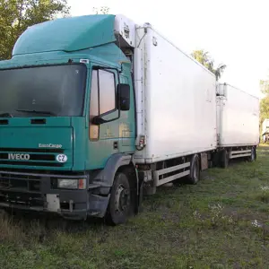 Lkw mit Kühlagreggat inc. Anhänger Iveco ML 150 E 27