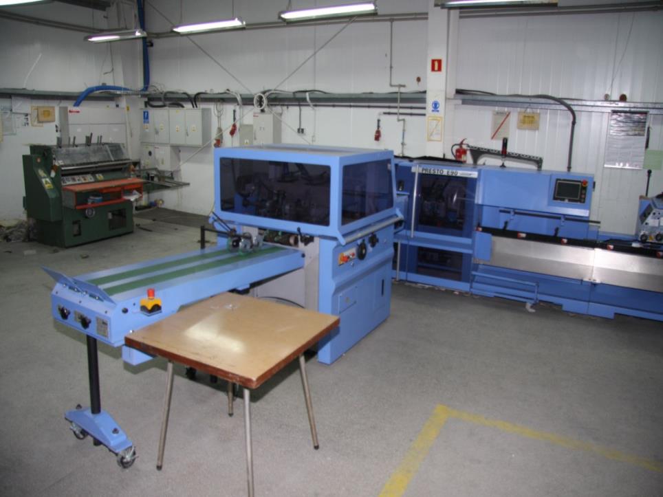 Linia do przygotowania wkladek pod oprawe twarda, Naswietlarka CTP-1