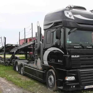 LKW (Abschleppwagen) und Anhänger für Autotransport DAF + ROLFO XF105.460 + SIRO L