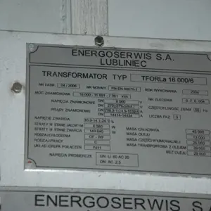 Transformátor Energoserwis Lubliniec