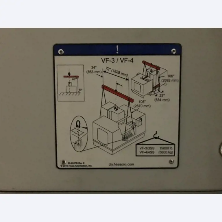 Used machining center, HAAS-3
