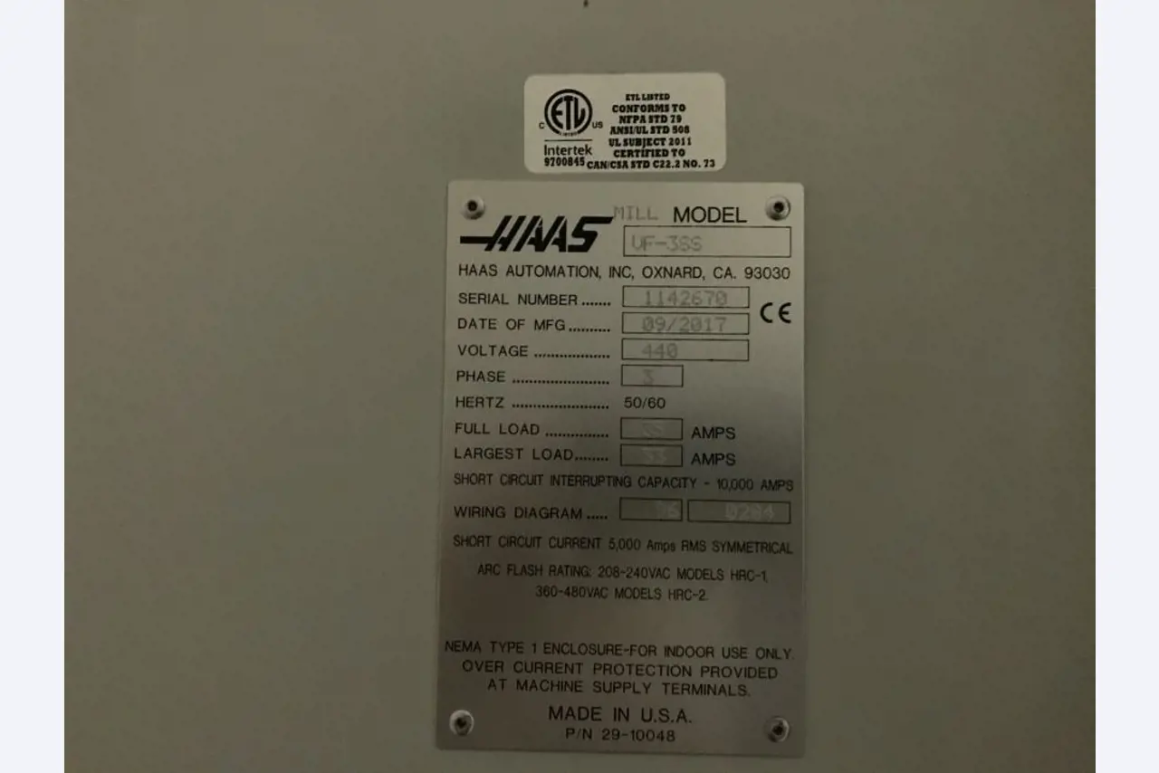 Used machining center, HAAS-4
