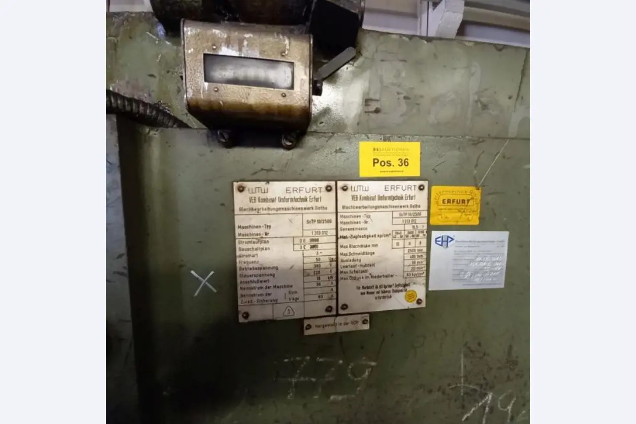 Machinery and equipment from a German metal construction company -2