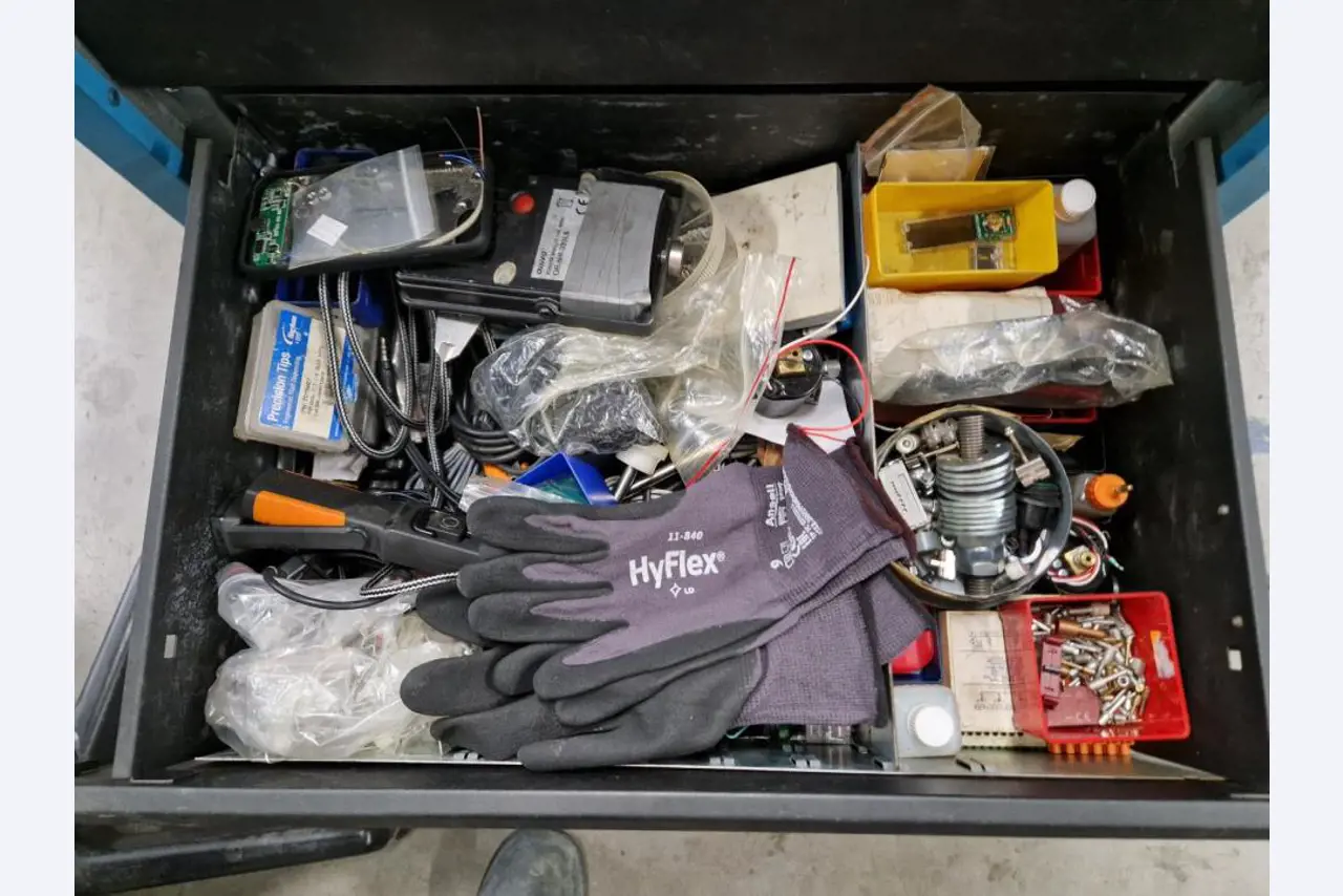 Machines from a plant producing surge protection devices-7