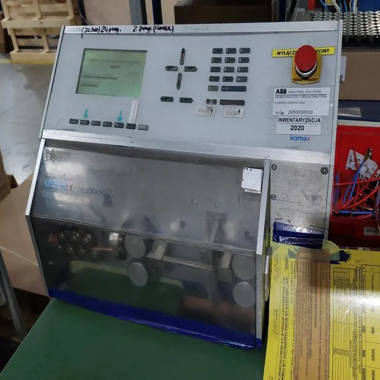 Wire cutting device Komax Kappa 220
