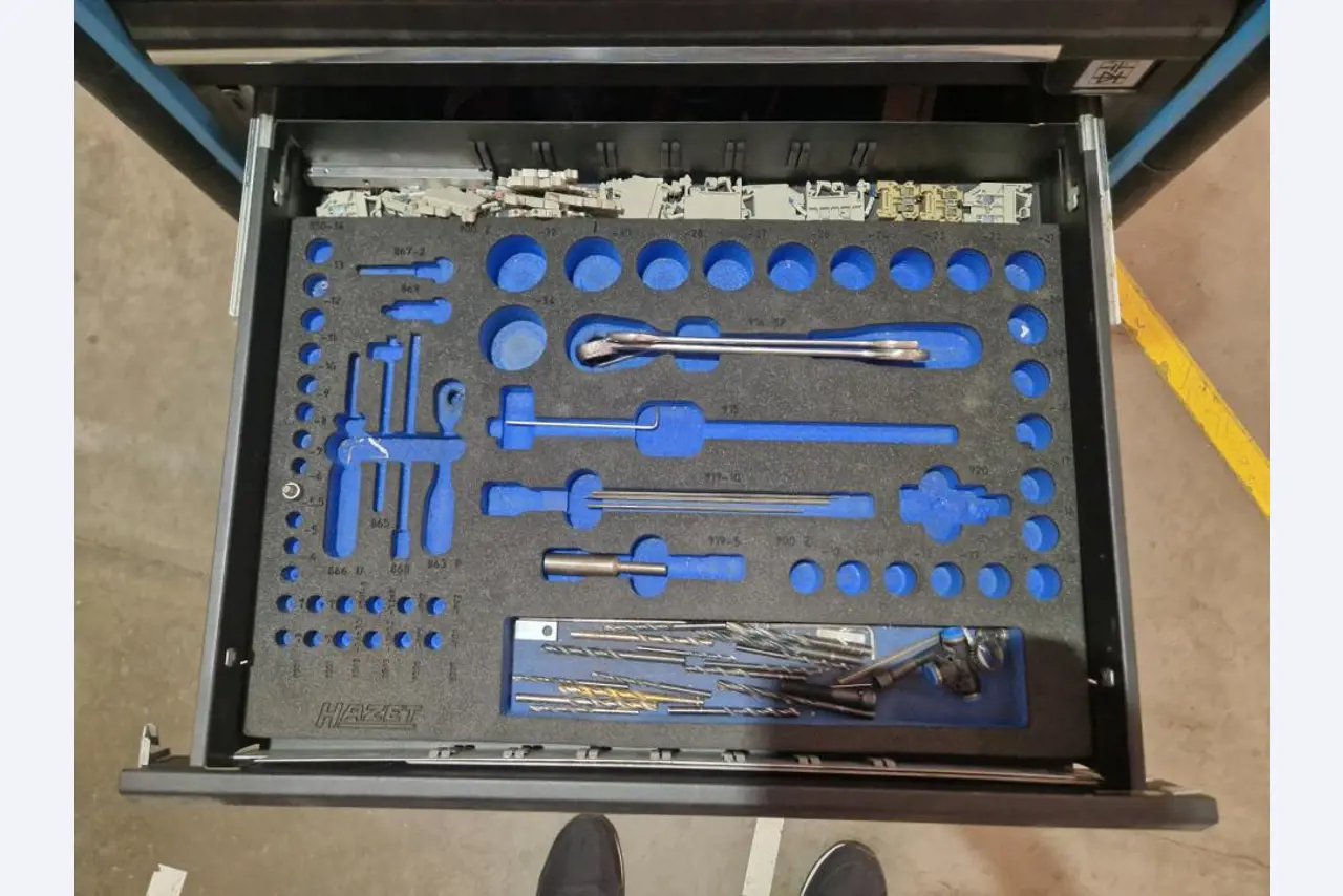 Machines from a plant producing surge protection devices-6